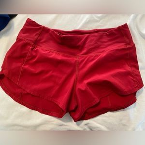 Lululemon speed up shorts size 4